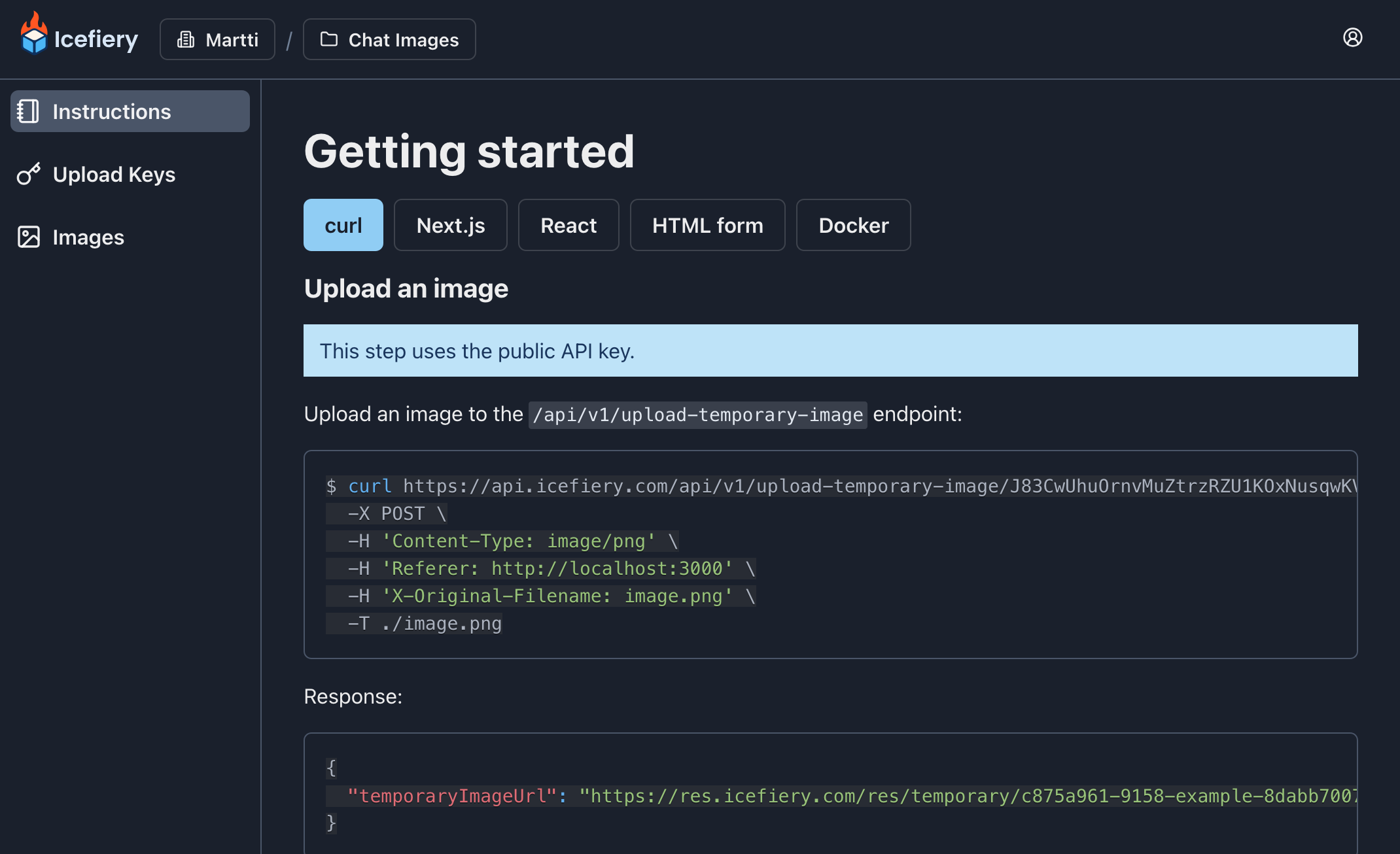 Dashboard Screenshot